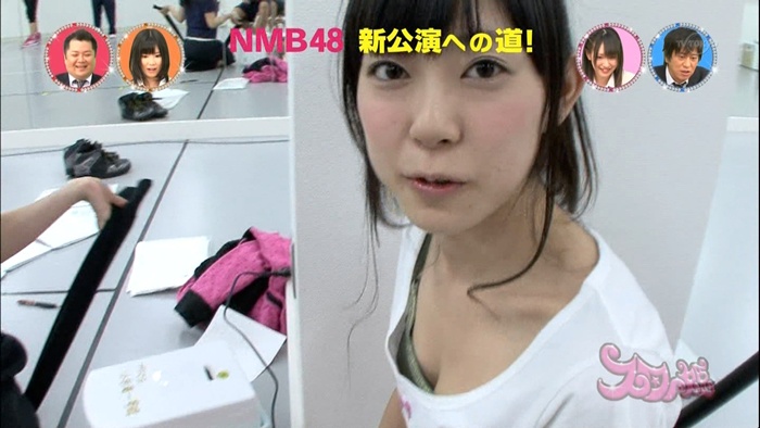 【胸チラ】AKBG乳メンのちんこピンコ勃ち谷間エロ画像054