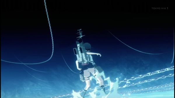 アニメ版『艦これ』1話キャプ画 海上で純白パンチラしまくりな件006
