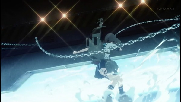 アニメ版『艦これ』1話キャプ画 海上で純白パンチラしまくりな件009