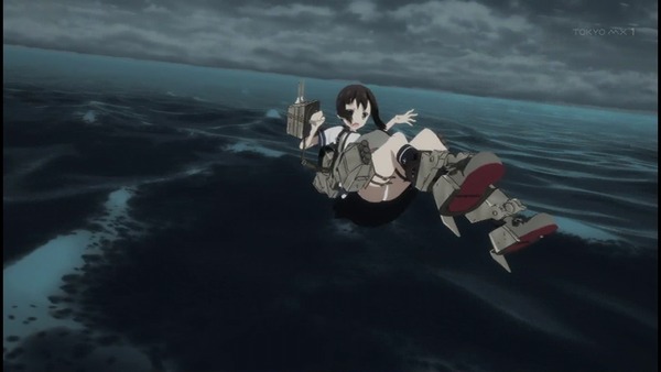 アニメ版『艦これ』1話キャプ画 海上で純白パンチラしまくりな件029