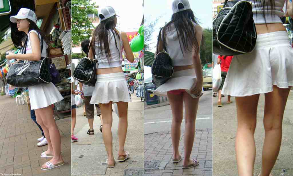 スカート短すぎもうパンツ丸出しで歩いてる女性を盗撮012