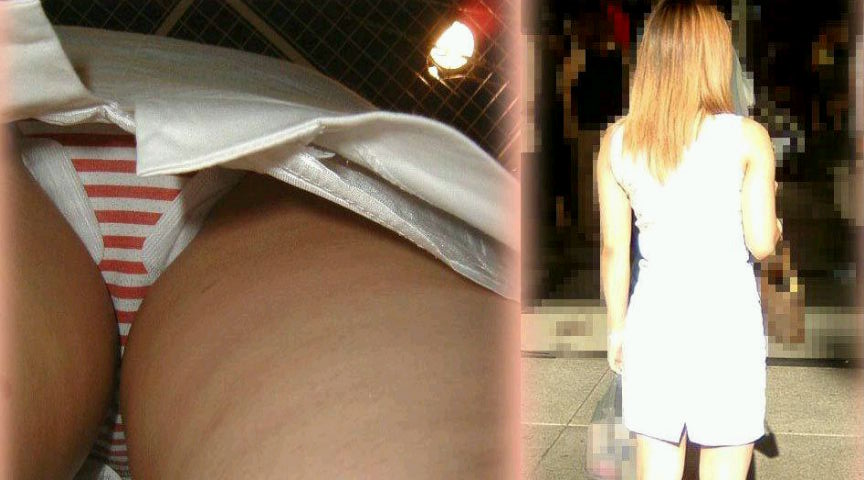 【パンチラ 盗撮】女子大生のスカートの中を追跡ｗｗｗｗｗ008