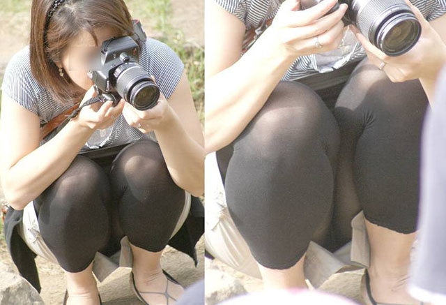 カメラを構えて撮影する女性を逆に盗撮したら、おもいっきりパンチラしてくれた027