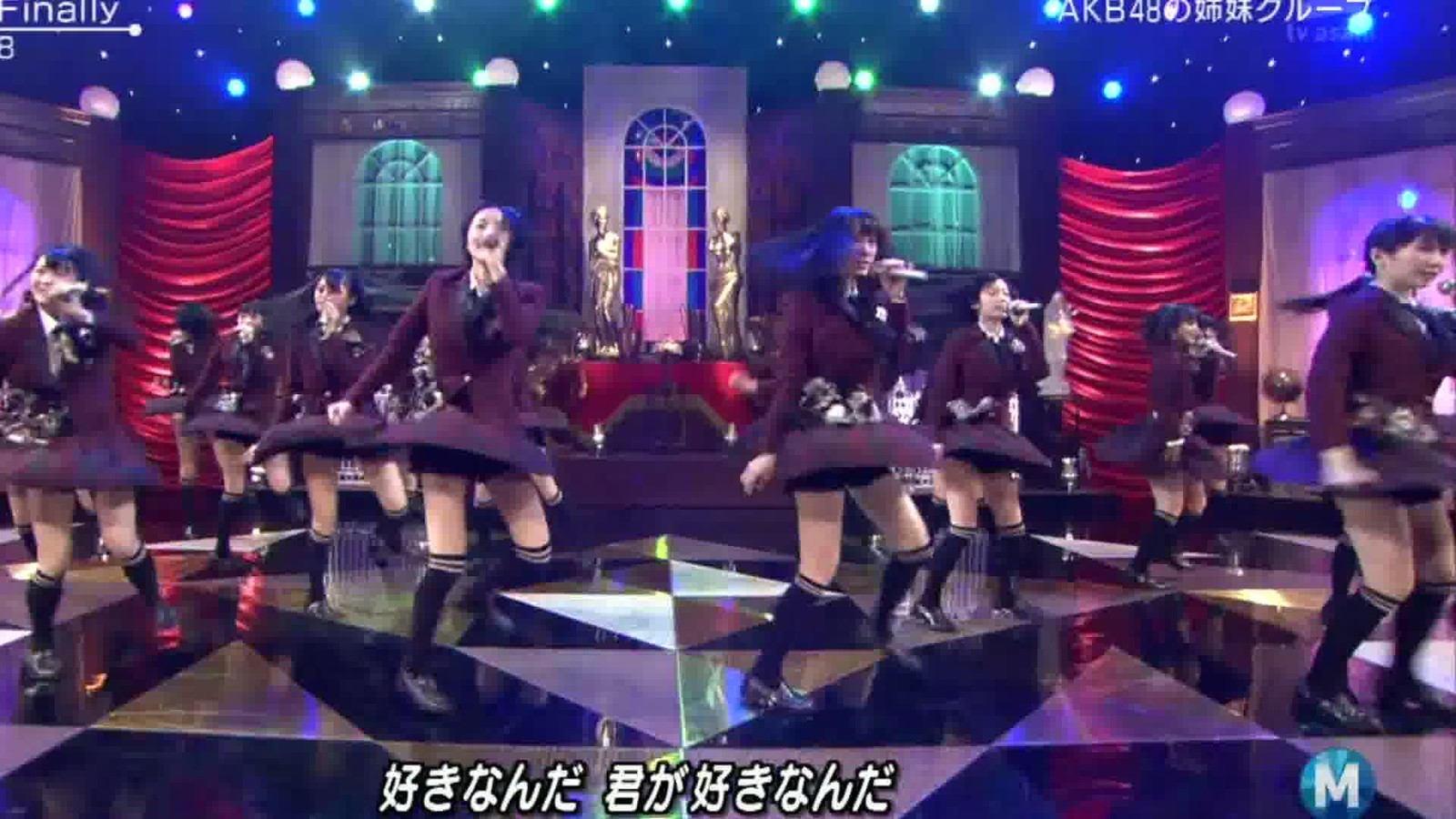 SKE48､Mステ初出演｢片想いFinaly｣の制服パンチラまとめ019