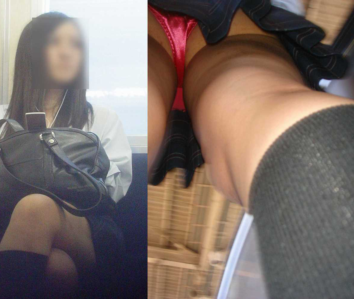 逆さ撮り光沢パンチラ画像20枚！盗撮でエロいサテンパンツに太もも お尻が抜ける!!016枚目