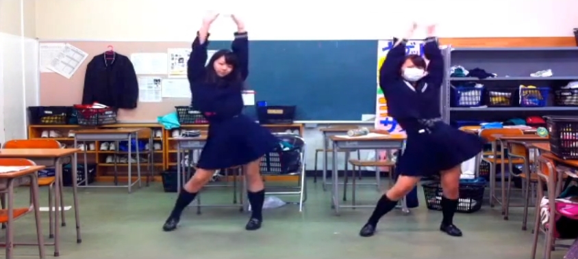 【動画】JK2人でスイートマジック踊ってみた002