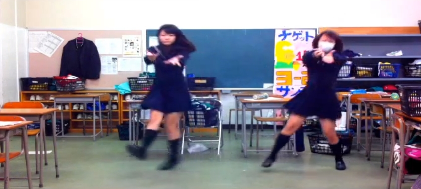 【動画】JK2人でスイートマジック踊ってみた005