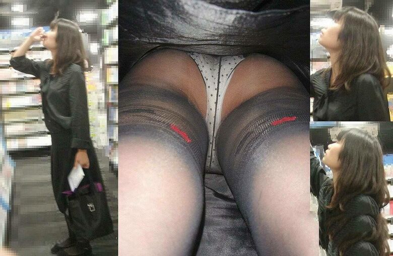 パンチラが抜ける逆さ撮り盗撮エロ動画像Vol.69_046枚目