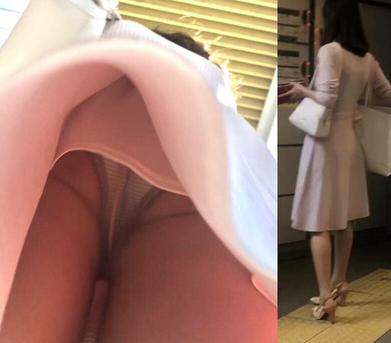 逆さ撮りローパンツ画像54枚！盗撮でエロいローアングルなパンチラ 太ももや抜ける!!021枚目