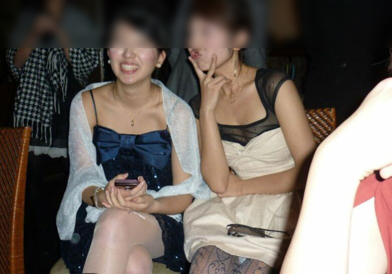 パーティドレス パンチラ画像だぜ!チラッと見えるパンツに大興奮しちゃいます♡004