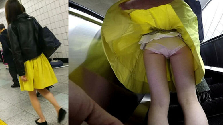 逆さ撮りパンチラ画像、からの!スカートめくりが多めに入っています♡どんなパンツが登場するか楽しみだぜ!!042枚目
