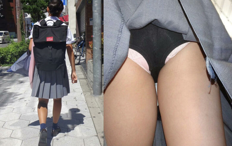 逆さ撮りパンチラ画像、からの!スカートめくりが多めに入っています♡どんなパンツが登場するか楽しみだぜ!!047枚目