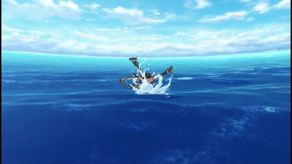 アニメ版『艦これ』1話キャプ画 海上で純白パンチラしまくりな件019