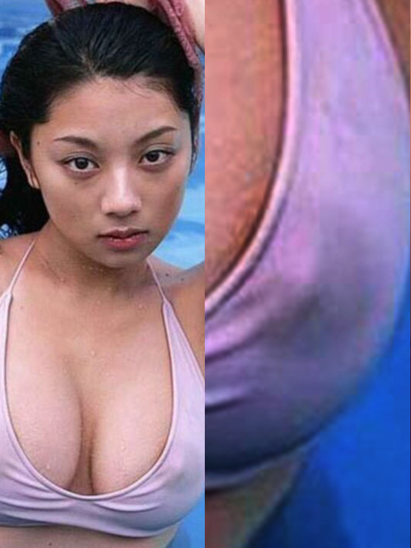 小池栄子 巨乳おっぱいがエロいぜ!乳首と乳輪丸見え♡当時のグラビアについて徹底解説しちゃいます♡005