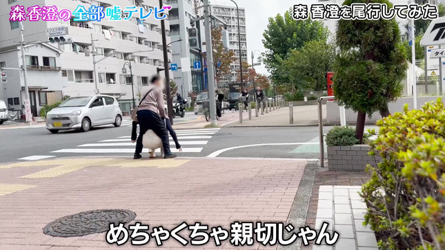 森香澄アナのパンチラを狙ったようなしゃがみローアングル撮影がエロい♡【森香澄の全部嘘テレビ】012枚目