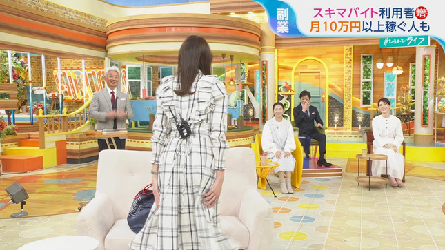 山形純菜アナのスリットスカートの奥から一瞬だけ黒そうなパンチラが…(゚Д゚)009