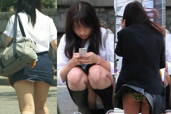 ぱんちら画像31枚!街中で良く見そうなJKのパンチラ画像をまとめてみた!!【天然編】001枚目