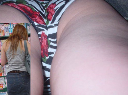 至高の逆さ撮りパンチラ画像！エロい盗撮パンツにお尻 生足が抜ける!!【厳選19枚】005枚目