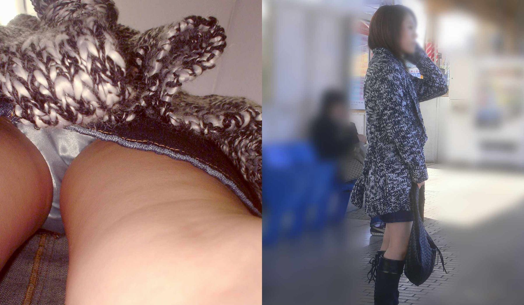 パンチラが抜ける逆さ撮り盗撮エロ動画像Vol.86_014枚目