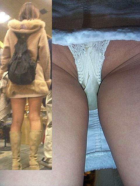 至高の逆さ撮りパンチラ画像Vol.7！エロい盗撮パンツにお尻 生足が抜ける!【厳選20枚】001枚目