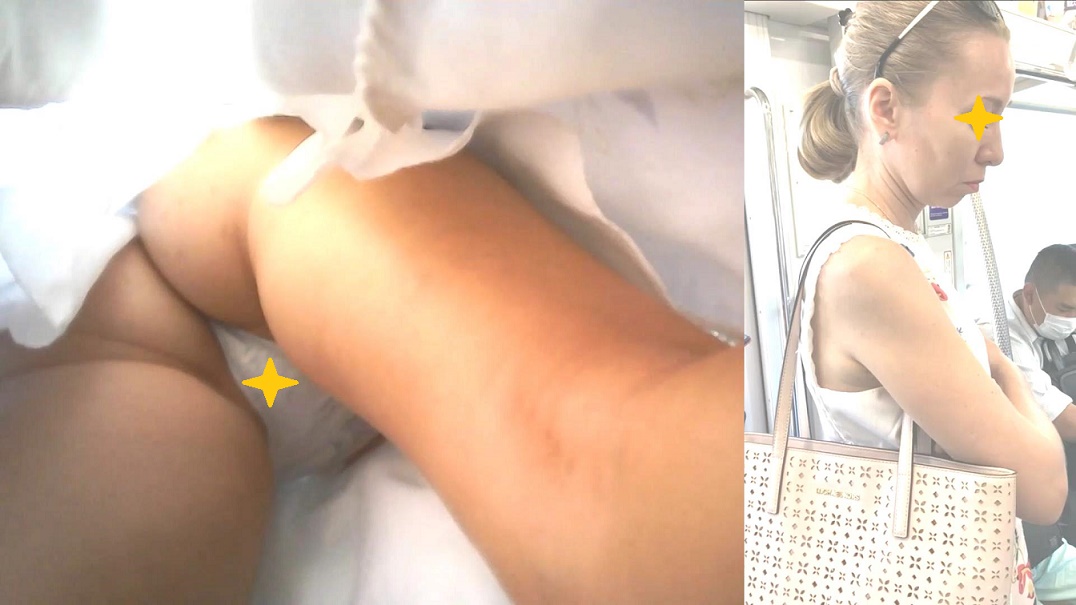 駅構内でJDお姉さんと熟女系外人で発見！気になるパンツを覗いて見ようぜ!!【Pcolle】005