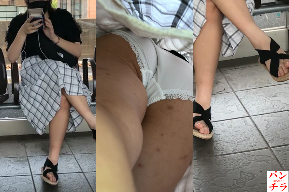 虫刺されパンチラ動画だぜ!女子大生のカワイイ娘3人のパンツを覗いてみよう!!【Pcolle】008