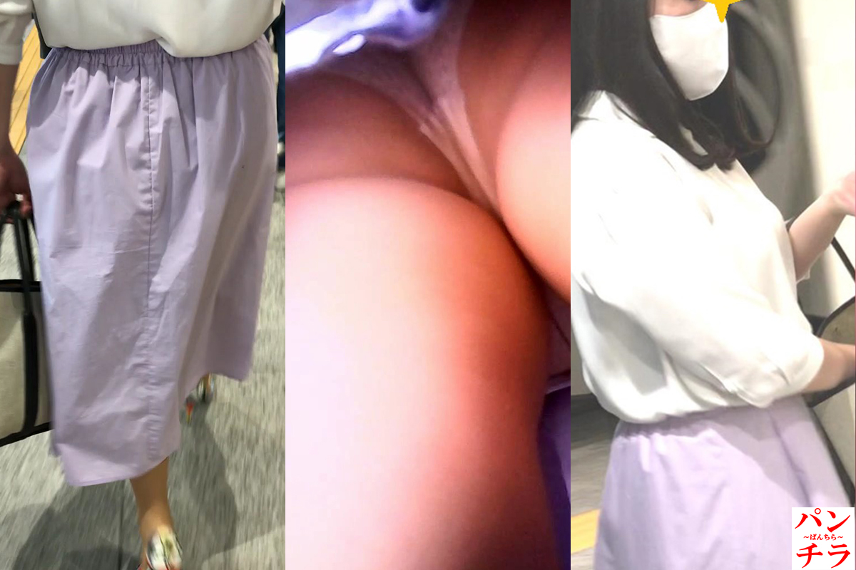 ロングスカートのOLお姉さん盗撮動画！グラマラスなケツに貼り付いた純白レース系パンティだぜ!!【Pcolle】006