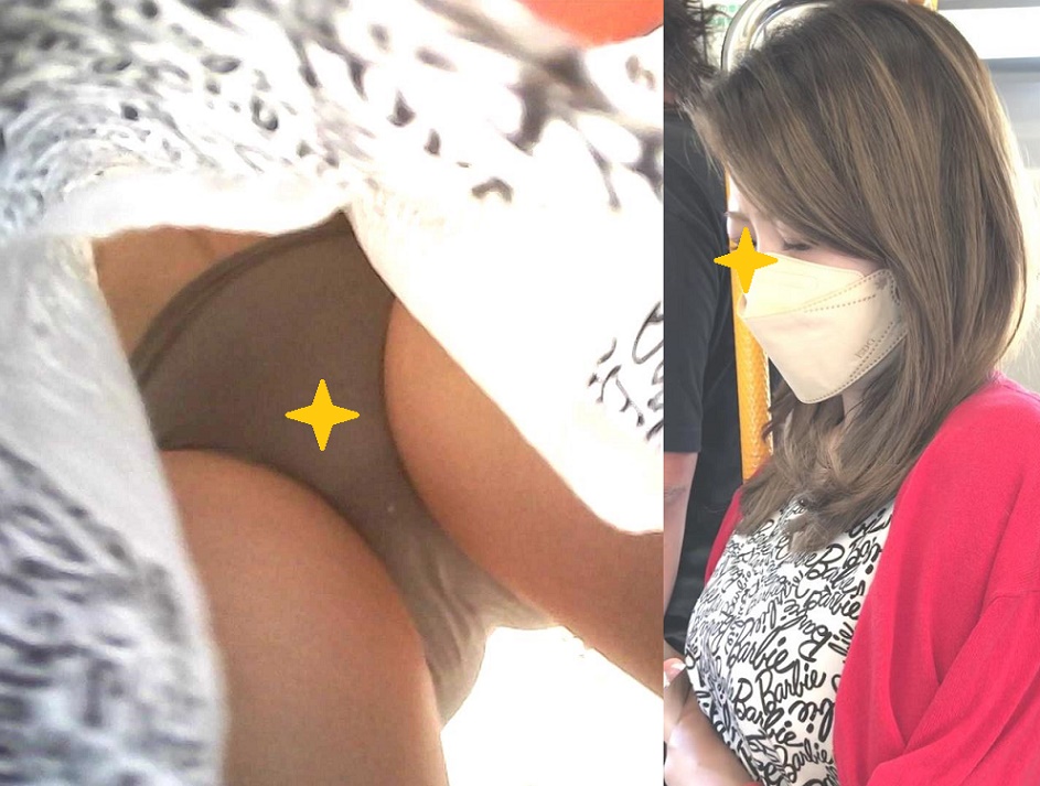 真っ赤なカーディガンが素敵なOLお姉さん・パンチラ盗撮動画！グレー系の生パンティです♡【Pcolle】003