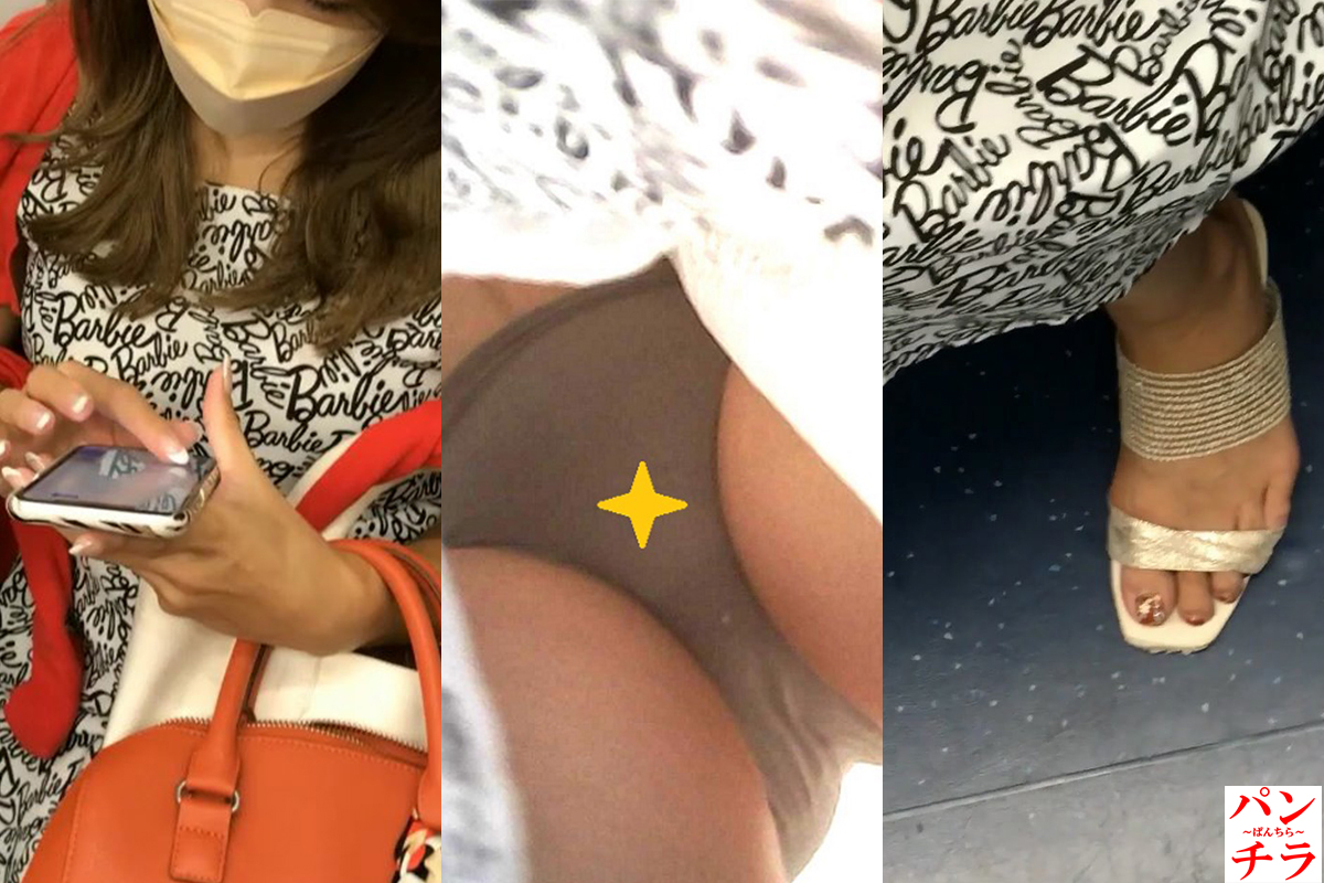 真っ赤なカーディガンが素敵なOLお姉さん・パンチラ盗撮動画！グレー系の生パンティです♡【Pcolle】004