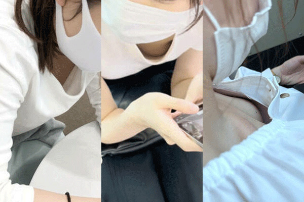 胸ちら動画像386枚!エロい胸チラ盗撮の巨乳人妻に素人JKおっぱい 乳首ポロリや谷間が抜ける!!【動画あり】016枚目
