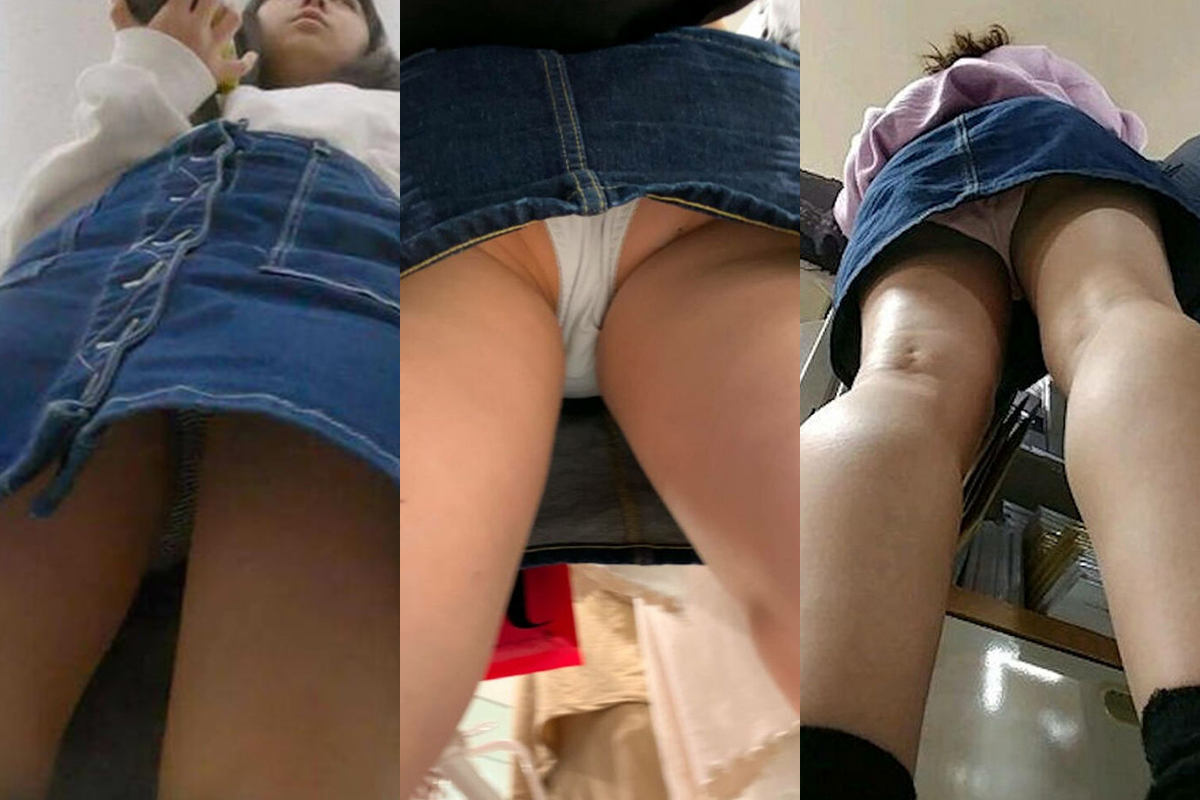パンチラが抜ける逆さ撮り盗撮エロ動画像Vol.51_050枚目