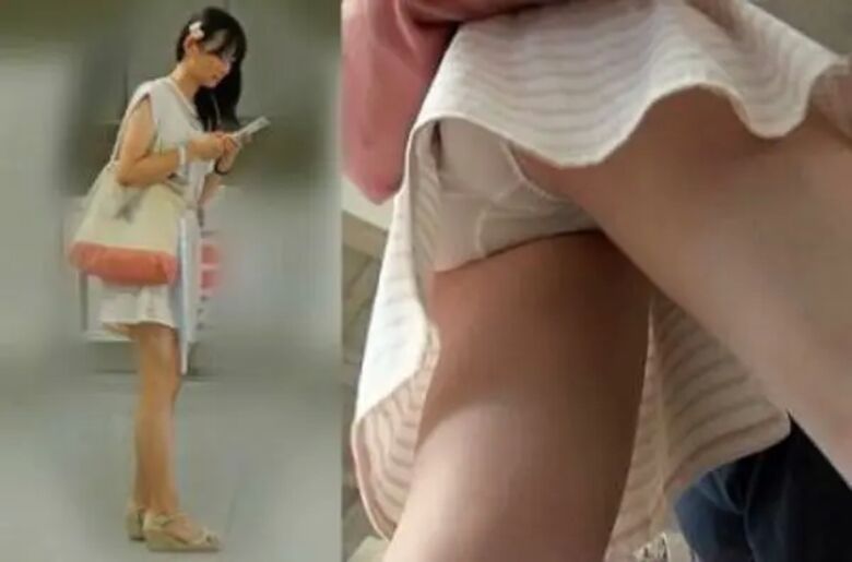 パンチラが抜ける逆さ撮り盗撮エロ動画像Vol.52_005枚目