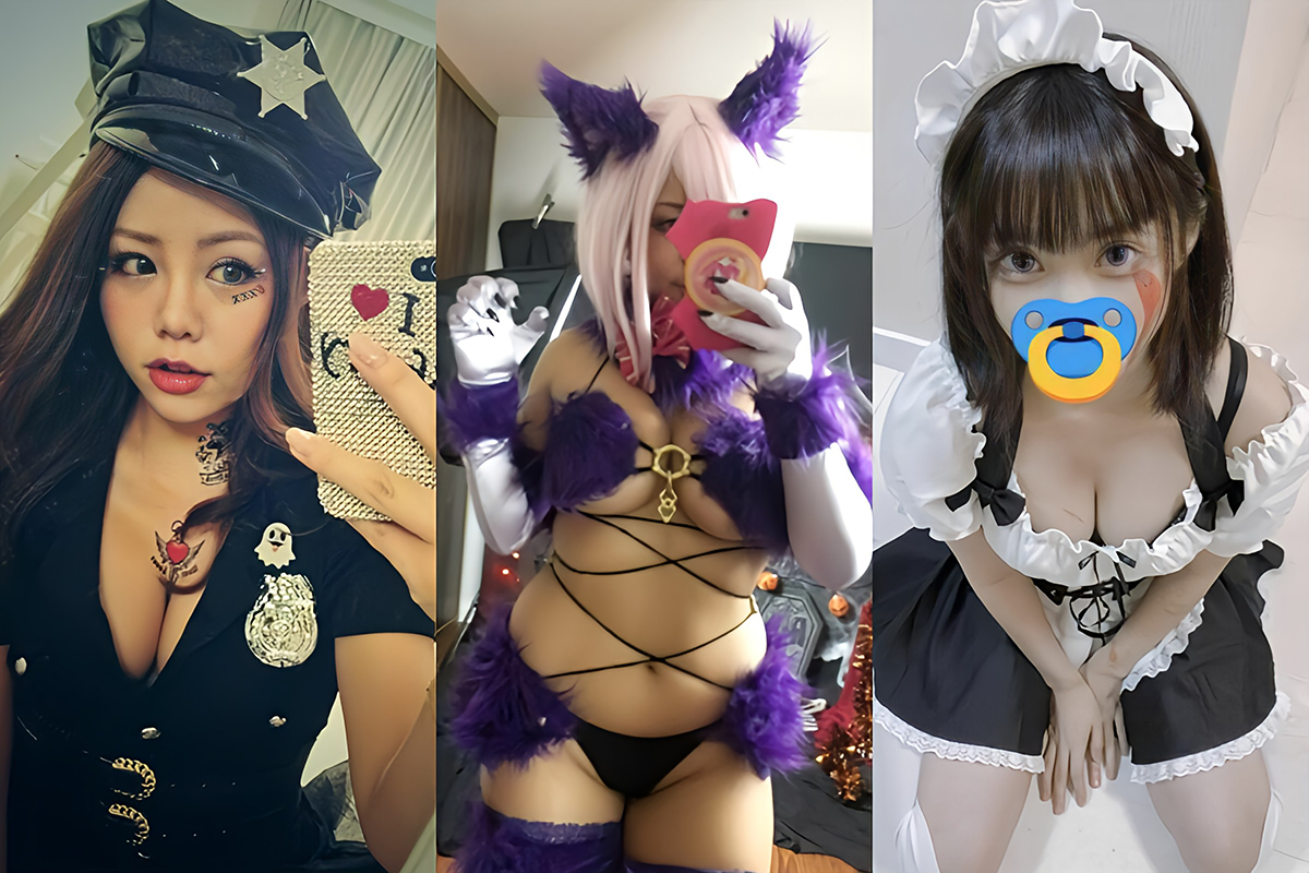 ハロウィン🎃エロ画像！動画もあるぜ!!盗撮・自撮りコスプレ女子のsns流出㊙️2025年はナニがくるか楽しみだよ♡006枚目