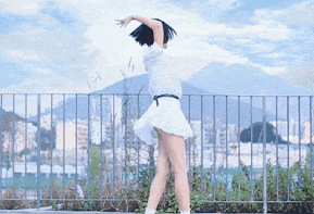 パンチラダンスのエロGIF画像っす!踊ってみた女子のパンツに太もも♡生足がセクシーで抜けるよ!!039枚目