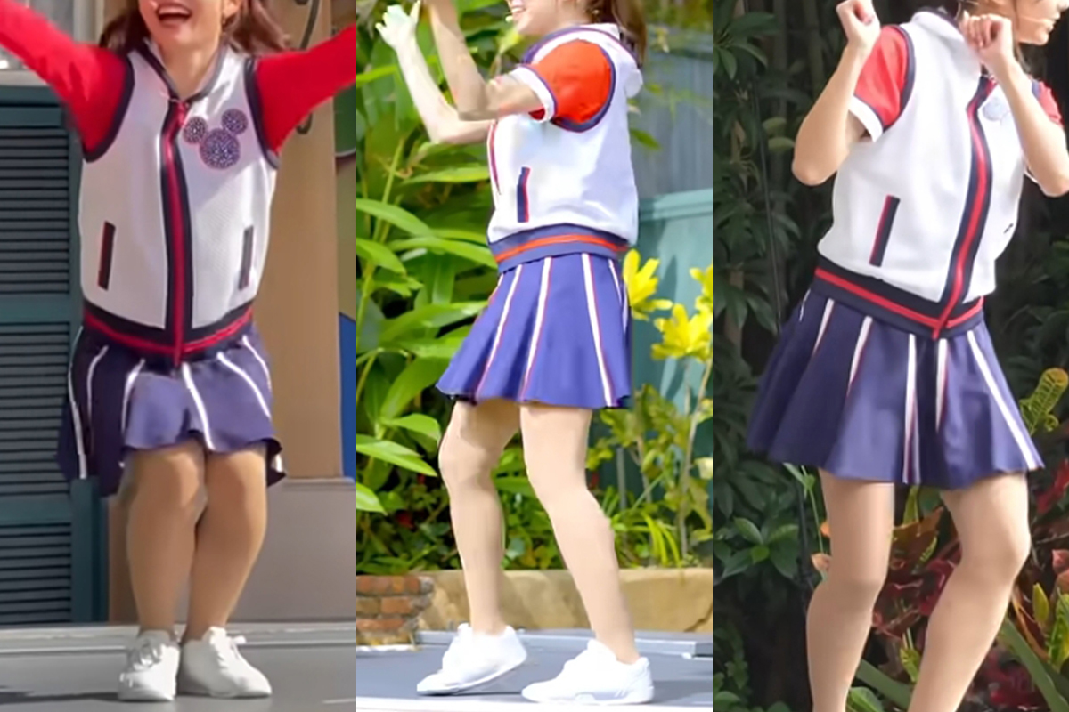 ジャンボリミッキーお姉さんのダンス動画!ミニスカ太ももがたまりませんな♡めっちゃパンチラしてそうw(゚Д゚)w001