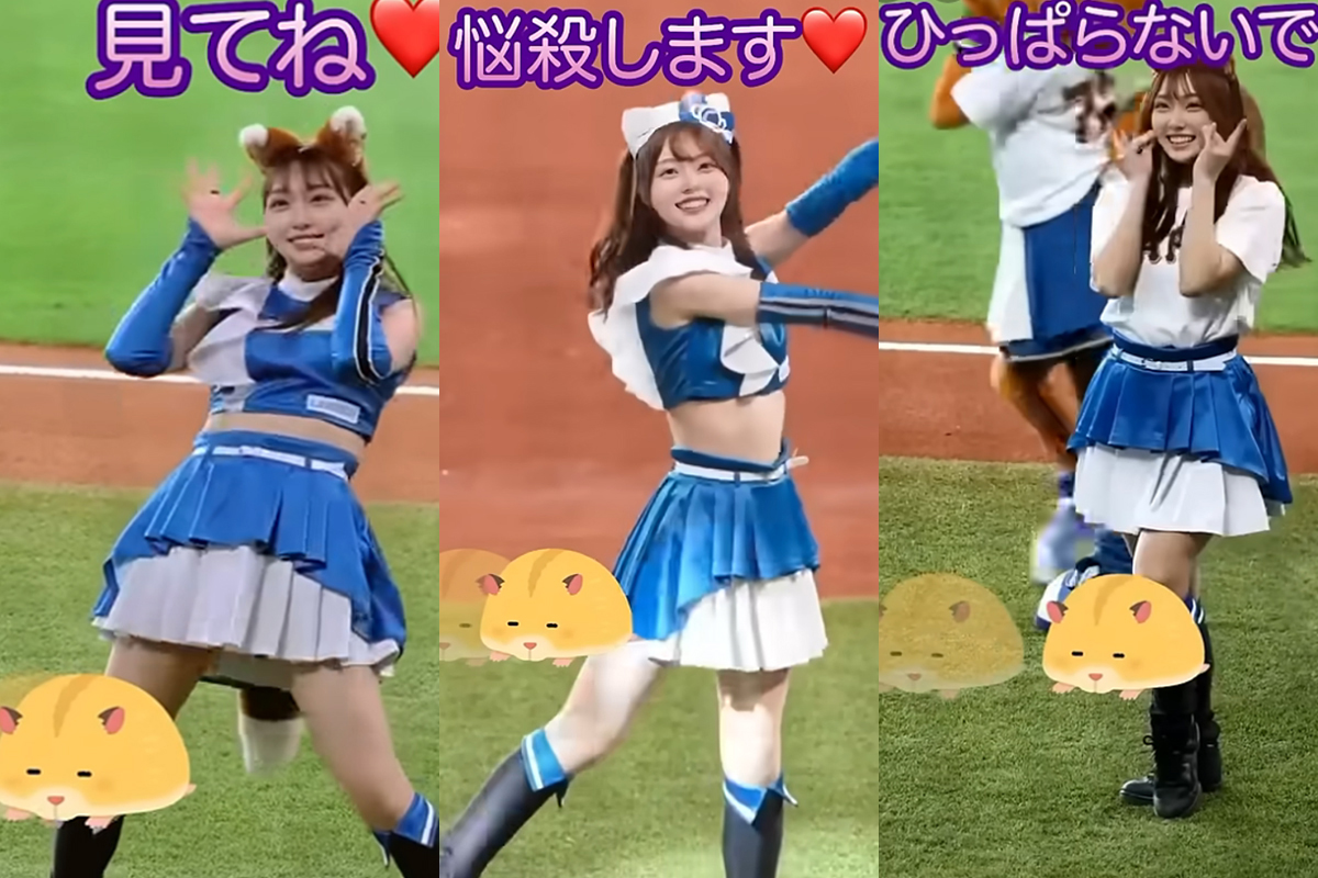 きつねダンス 動画だぜ！パンチラしてそう♡ミニスカと太ももの間に目がいっちゃいます(°Д°)ﾊｧﾊｧ…001