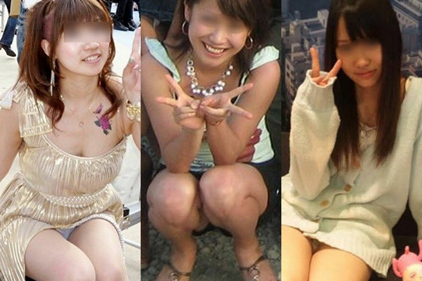 ぱんちら画像66枚！パンツくらい見えても気にしない♡エッチなギャルのパンチラピース画像をまとてみたぜ!!066枚目