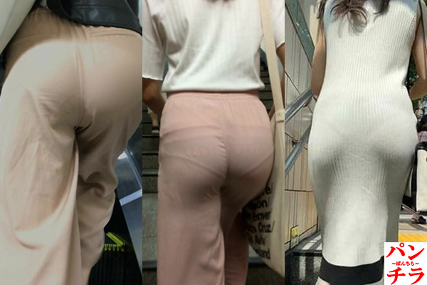 パンティライン動画像169枚!エロい盗撮パン線にパンスジ 女性の透けたパンツやお尻が抜ける!!【動画あり】002枚目