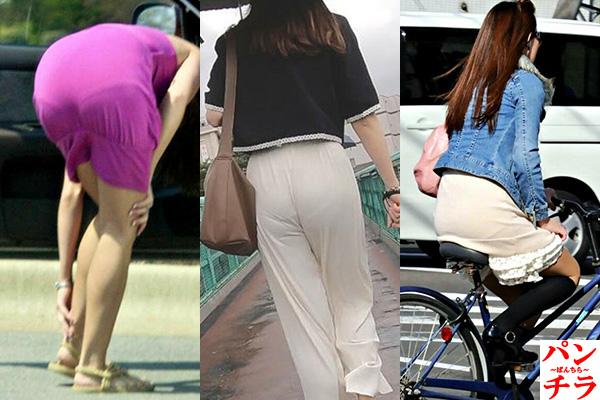 パンティライン動画像169枚!エロい盗撮パン線にパンスジ 女性の透けたパンツやお尻が抜ける!!【動画あり】005枚目
