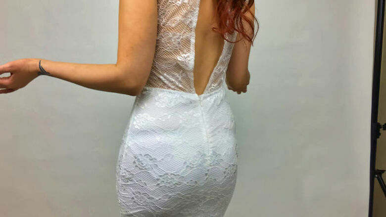 パンティライン 盗撮エロ画像！抜ける素人女性のお尻♡下着のラインがエロいぜ!!100