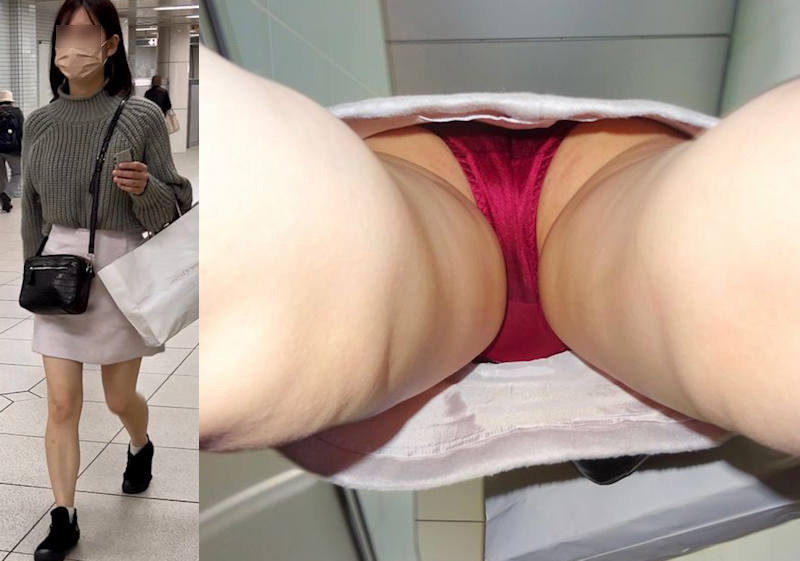 パンチラ 逆さ撮り盗撮画像！リアル動画もあるぜ!!見ているだけでもドキドキ感が伝わっちゃいます♡009