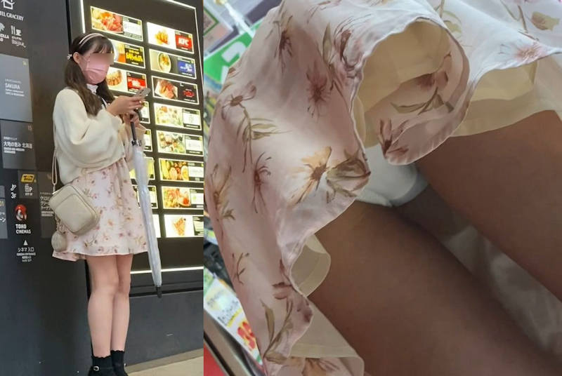 パンチラ 逆さ撮り盗撮画像！リアル動画もあるぜ!!見ているだけでもドキドキ感が伝わっちゃいます♡340