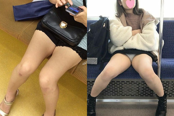 電車パンチラ動画像251枚!エロい盗撮JK・素人対面女子のミニスカパンツに太もも 生足がエロくて抜ける!!104枚目