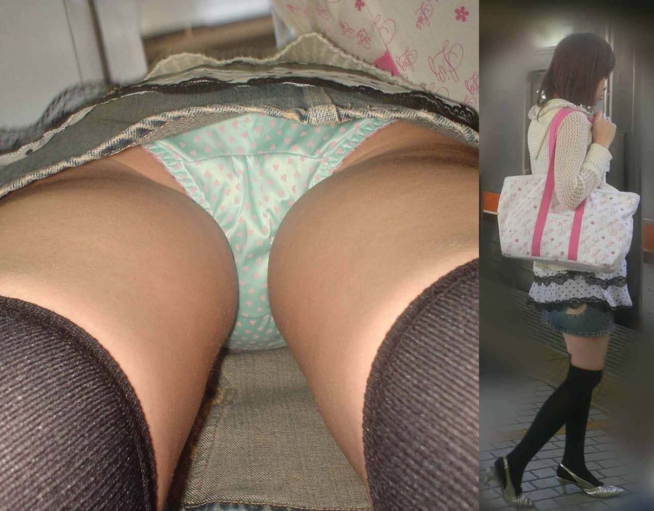 冬場に増える美脚ニーソパンチラがエロい盗撮画像32枚017枚目