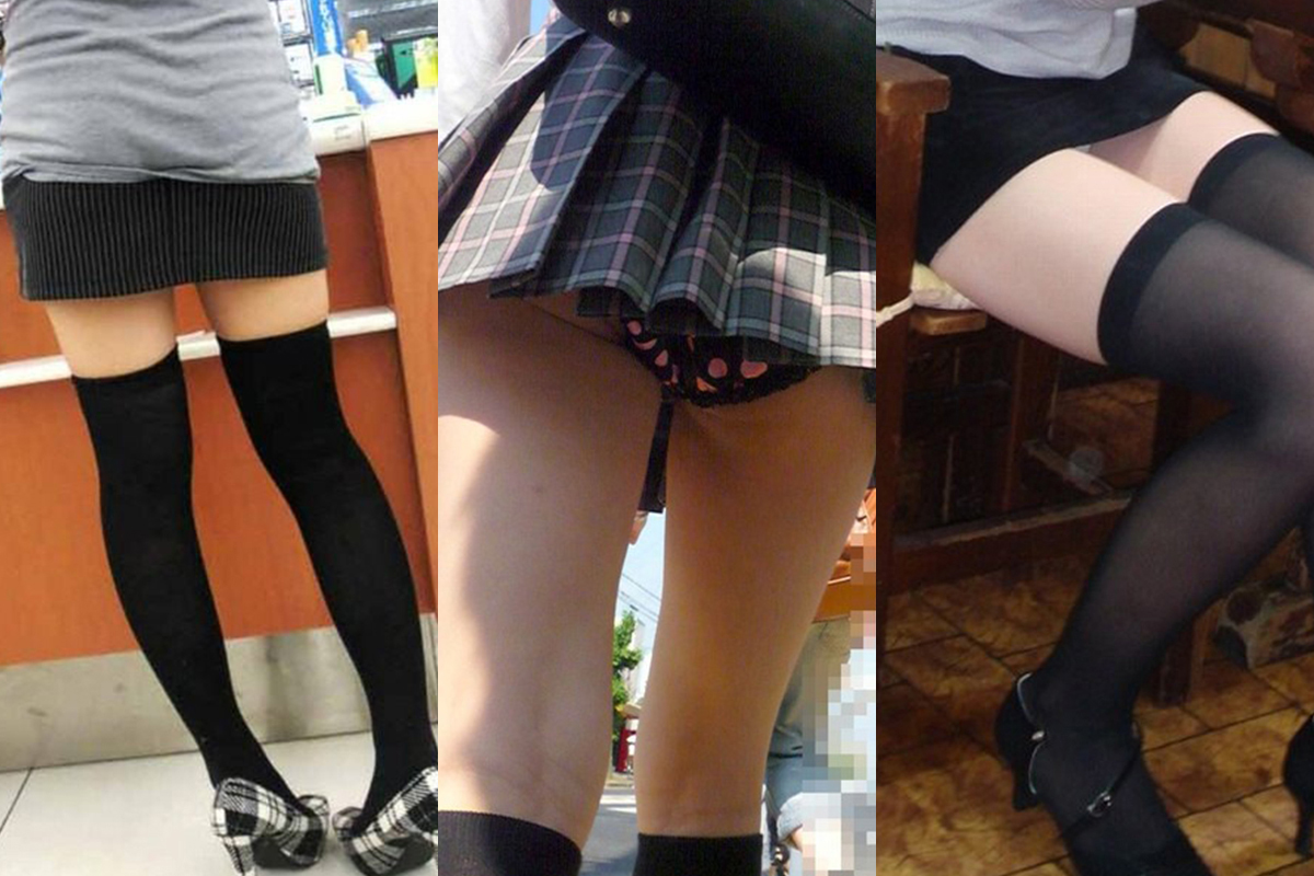 冬場に増える美脚ニーソパンチラがエロい盗撮画像32枚032枚目