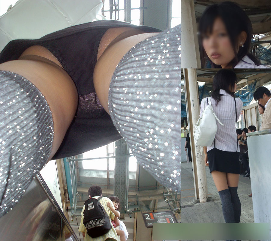 パンチラが抜ける逆さ撮り盗撮エロ動画像Vol.77_018枚目