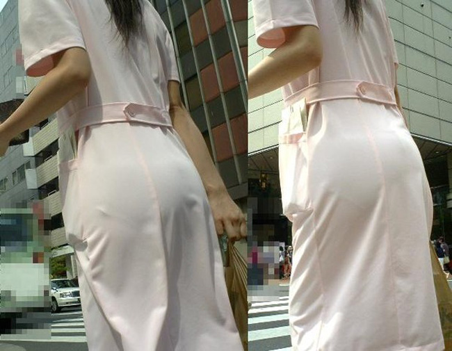 ピタッとしたズボンやスカートから透けて見えるパンチラは盗撮の中でも一級品なのは間違いない009