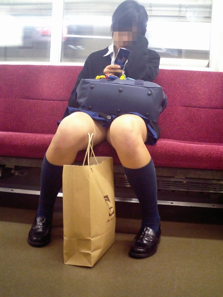 通勤中に見れた卑猥な素人のパンチラ013