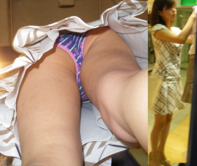 パンチラが抜ける逆さ撮り盗撮エロ動画像Vol.55_013枚目