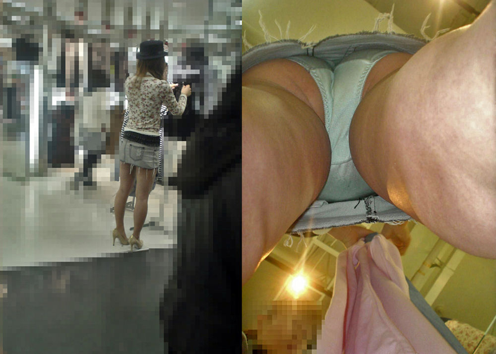 パンチラが抜ける逆さ撮り盗撮エロ動画像Vol.55_018枚目